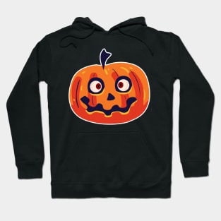 Spooky Halloween Pumpkin Face Hoodie